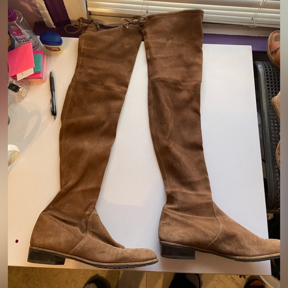Stuart Weitzman Suede Over-the-Knee Boots - Size 10M - Picture 5 of 11